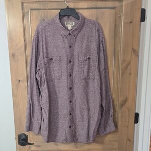 Duluth Trading Co Men's Heathered Button-Down Shirt